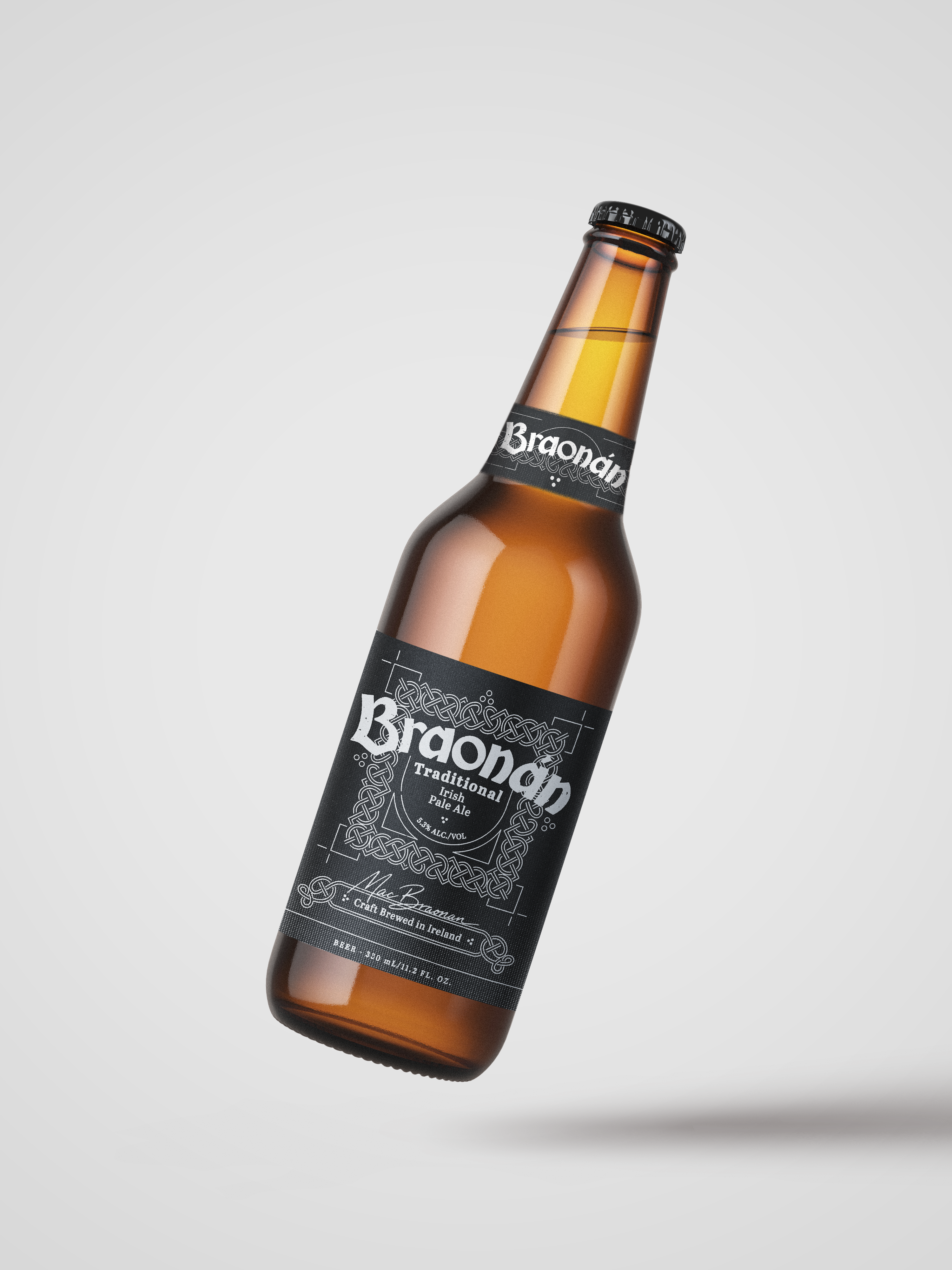 Braonan Brewing Co bottle mockup